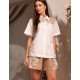 Комплект рубашка с шортами Mia-Amore DORA 5815, Цвет: бежевый, Размеры: 2XL