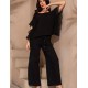 Летний брючный комплект Mia-Amore LARNACA 5756 черный, Цвет: черный, Размеры: 3XL
