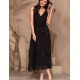 Длинный сарафан Mia-Amore LARNACA 5758 черный, Цвет: черный, Размеры: 3XL