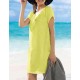 Пляжное платье из хлопка Sielei GU71 lime, Цвет: lime (лайм), Размеры: L