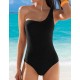 Черный купальник на одной бретели Sielei SUMMER ME51 nero, Цвет: nero (черный), Размеры: 75B