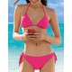Розовый купальник шторка с бразилианами Sielei SUMMER ME82 fuxia, Цвет: fuxia (фуксия), Размеры: 75B