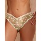 Трусики бразилиана Kinga SUMMER MUSE 1258/2-B, Цвет: белый+зеленый, Размеры: XS