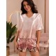 Шелковая пижама с шортами Mia-Amore ALORA 4947, Цвет: мультицвет, Размеры: 2XL