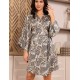 Короткий запашной халат Mia-Amore ANITA 4753, Цвет: мультицвет, Размеры: 2XL/3XL