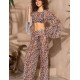 Комплект из леопардовой сетки Mia-Amore EVERLY 2385, Цвет: коричневый, Размеры: 2XL