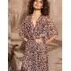 Комплект из принтованной сетки Mia-Amore EVERLY 2386, Цвет: коричневый, Размеры: 2XL