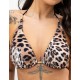 Пляжный бюст шторка Kris Line MAUI brabikini, Цвет: леопард, Размеры: M