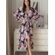 Длинный трикотажный халат Mia-Amore ABBEY 5559 черный, Цвет: черный, Размеры: 2XL/3XL