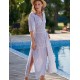 Длинное платье-халат Mia-Amore DOMINICANA 1406, Цвет: голубой, Размеры: M