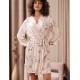 Короткий запашной халат Mia-Amore NYMPHEA 5843, Цвет: пастельный, Размеры: 2XL/3XL