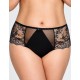 Трусы бразилиана высокие Akcent SIZE PLUS 006, Цвет: черный, Размеры: XL