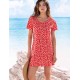Удлиненная пляжная футболка Sielei DAISY SUN FI71 rosso, Цвет: rosso (красный), Размеры: S