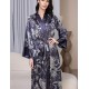 Длинный запашной халат Mia-Amore JULIET 4909 черника, Цвет: черника, Размеры: 4XL/5XL