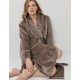 Длинный тёплый халат Aruelle DEMI TAUPE, Цвет: тауп, Размеры: L