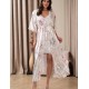 Шелковый пеньюар-накидка Mia-Amore FELICIA 9039, Цвет: молочный, Размеры: 2XL/3XL