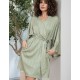 Короткий запашной халат Mia-Amore TOSCANA 9073, Цвет: оливковый, Размеры: S/M