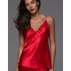 Шелковый топ Mia-Amore MERLOT 3941 красный, Цвет: красный, Размеры: M
