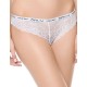 Кружевные трусы бразилиана Opium T-61 белый, Цвет: белый, Размеры: S