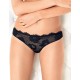 Трусы стринги кружевные Lormar MY CLASS str nero, Цвет: nero (черный), Размеры: S
