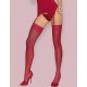 Чулки Obsessive S800 STOCKINGS рубиновый, Цвет: рубиновый, Размеры: L/XL