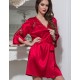 Халат атласный Mia-Mella MIRABELLA 2073 красный, Цвет: красный, Размеры: L/XL