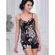 Пижама атласная с шортами Mia-Amore DA VINCI 8442 черный, Цвет: черный, Размеры: L