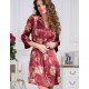Рубашка-халат из шелка Mia-Amore BURGUNDIA 3627, Цвет: бургундия, Размеры: 2XL