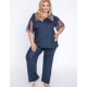 Комплект с брюками Akcent 522, Цвет: синий, Размеры: L