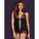 Бэби-долл с трусиками Obsessive CHICCANTA BABYDOLL, Цвет: черный, Размеры: S/M Бэби-долл с трусиками Obsessive CHICCANTA BABYDOLL, Цвет: черный, Размеры: S/M