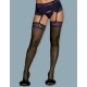 Чулки Obsessive DRIMERA STOCKING, Цвет: темно-синий, Размеры: S/M