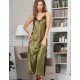 Сорочка шелковая длинная Mia-Amore OLIVIA 3648 оливковый, Цвет: оливковый, Размеры: 3XL