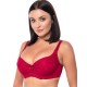 Бюстгальтер балконет Primaverina ADORE PN-4241, Цвет: пикантный красный, Размеры: 75D