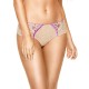 Трусы бразилиана Kinga PINK 738/2-P, Цвет: бежевый/розовый, Размеры: XS