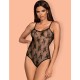 Эротическое боди Obsessive JENNIFAIRY TEDDY, Цвет: черный, Размеры: L/XL