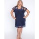 Ночная сорочка с поддержкой груди Akcent 514 индиго, Цвет: индиго, Размеры: L