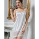 Атласная ночная сорочка Mia-Amore PRINCESS 8041, Цвет: молочно-белый, Размеры: S
