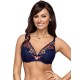 Бюстгальтер балконет пуш-ап Ava MIDNIGHT MOOD 1817 P-UP, Цвет: темно-синий, Размеры: 70B