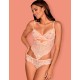Эротическое боди Obsessive ALLURIA TEDDY коралл, Цвет: коралл, Размеры: S/M