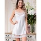 Сорочка атласная Mia-Amore EVA 8904, Цвет: белый, Размеры: M