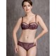 Модный комплект фашия и бразилиана Mioocchi JOSEPHINE 758784/85 magenta, Цвет: magenta (бордовый), Размеры: 70C