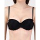 Бюстгальтер балконет бандо Orhideja 136-894 черный, Цвет: черный, Размеры: 85A