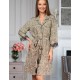 Рубашка-халат с поясом Mia-Amore DOMINICA 1267, Цвет: бежевый, Размеры: M