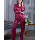 Пижама атласная Mia-Mella JULIA 8736 ягодный, Цвет: ягодный, Размеры: XL