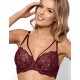 Бюстгальтер балконет пуш-ап Nipplex BENITA P-UP, Цвет: бургундское вино, Размеры: 65D