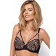 Бюстгальтер балконет пуш-ап Nipplex LIVIA P-UP черно-бежевый, Цвет: черно-бежевый, Размеры: 70C