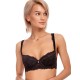 Кружевной бюстгальтер балконет Leilieve SAVOIR FAIRE 9100 nero, Цвет: nero, Размеры: 70D