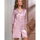 Атласная ночная рубашка Mia-Mella JULIA 8737 пудра, Цвет: пудра, Размеры: XL