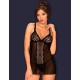 Сексуальная сорочка с трусиками Obsessive LUCITA CHEMISE, Цвет: черный, Размеры: S/M Сексуальная сорочка с трусиками Obsessive LUCITA CHEMISE, Цвет: черный, Размеры: S/M
