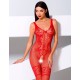 Эротический комбинезон сетка Passion BS 069 red, Цвет: красный, Размеры: S/M
